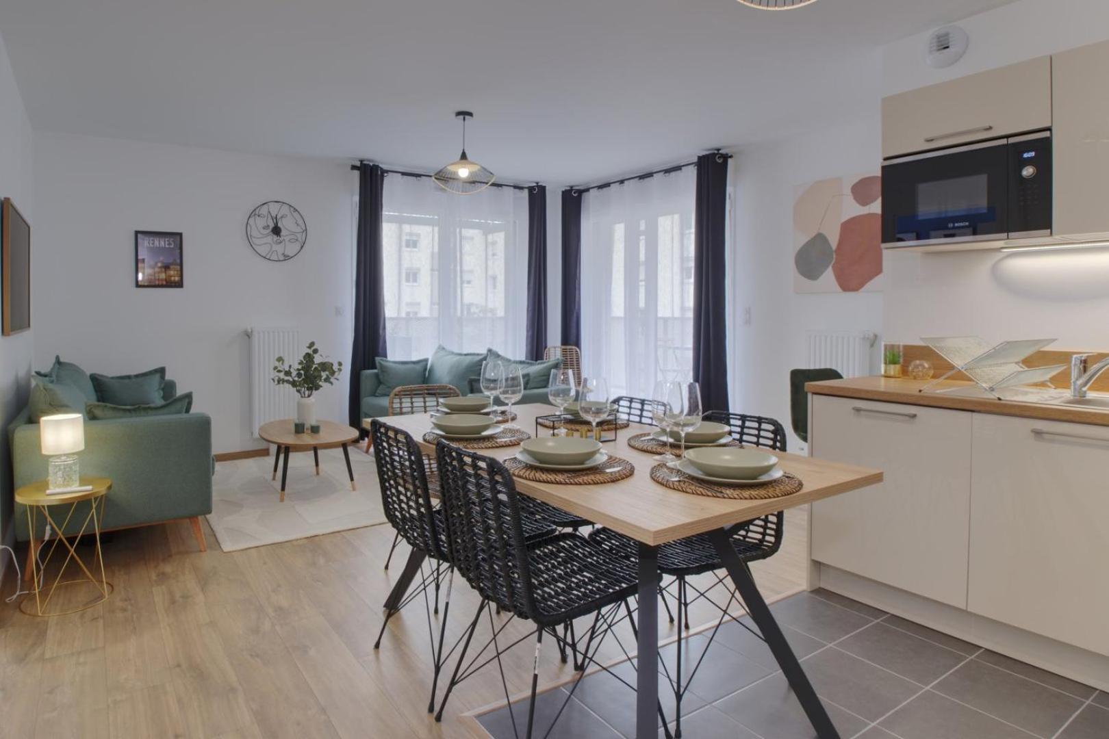 Le Normand- Appartement Neuf, 3 Chambres, Terrasse Rennes Esterno foto